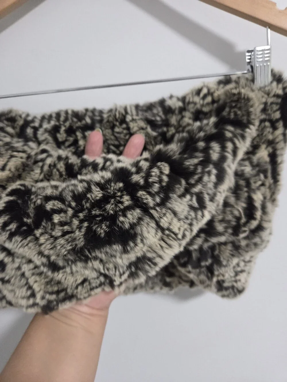 Saks Fifth Avenue Rabbit Fur Scarf